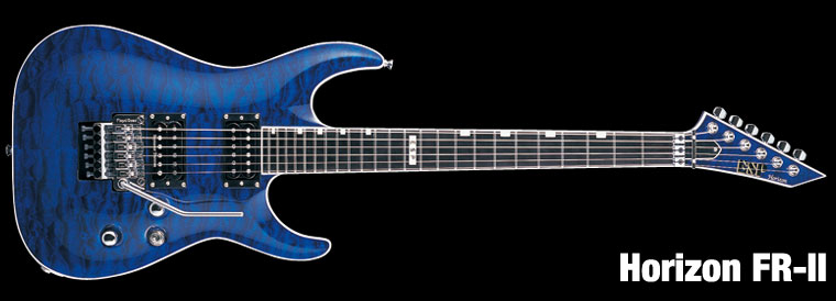 ESP Horizon FR II See Thru Black Aqua E-Gitarre