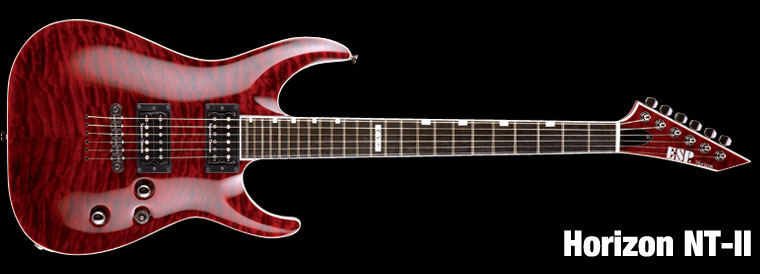ESP Horizon NT II QM See Thru Black Cherry E-Gitarre