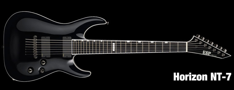 ESP Horizon NT7 Black E-Gitarre