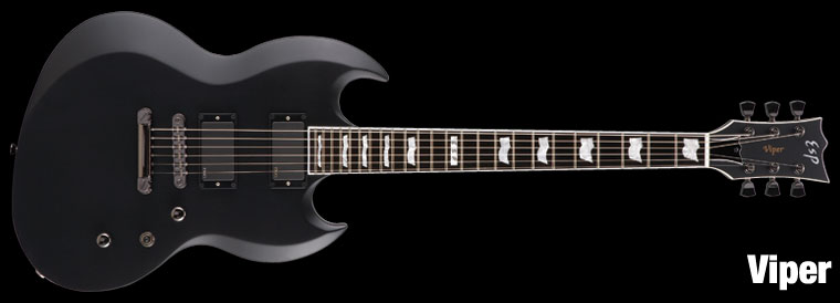 ESP Viper Black Satin E-Gitarre