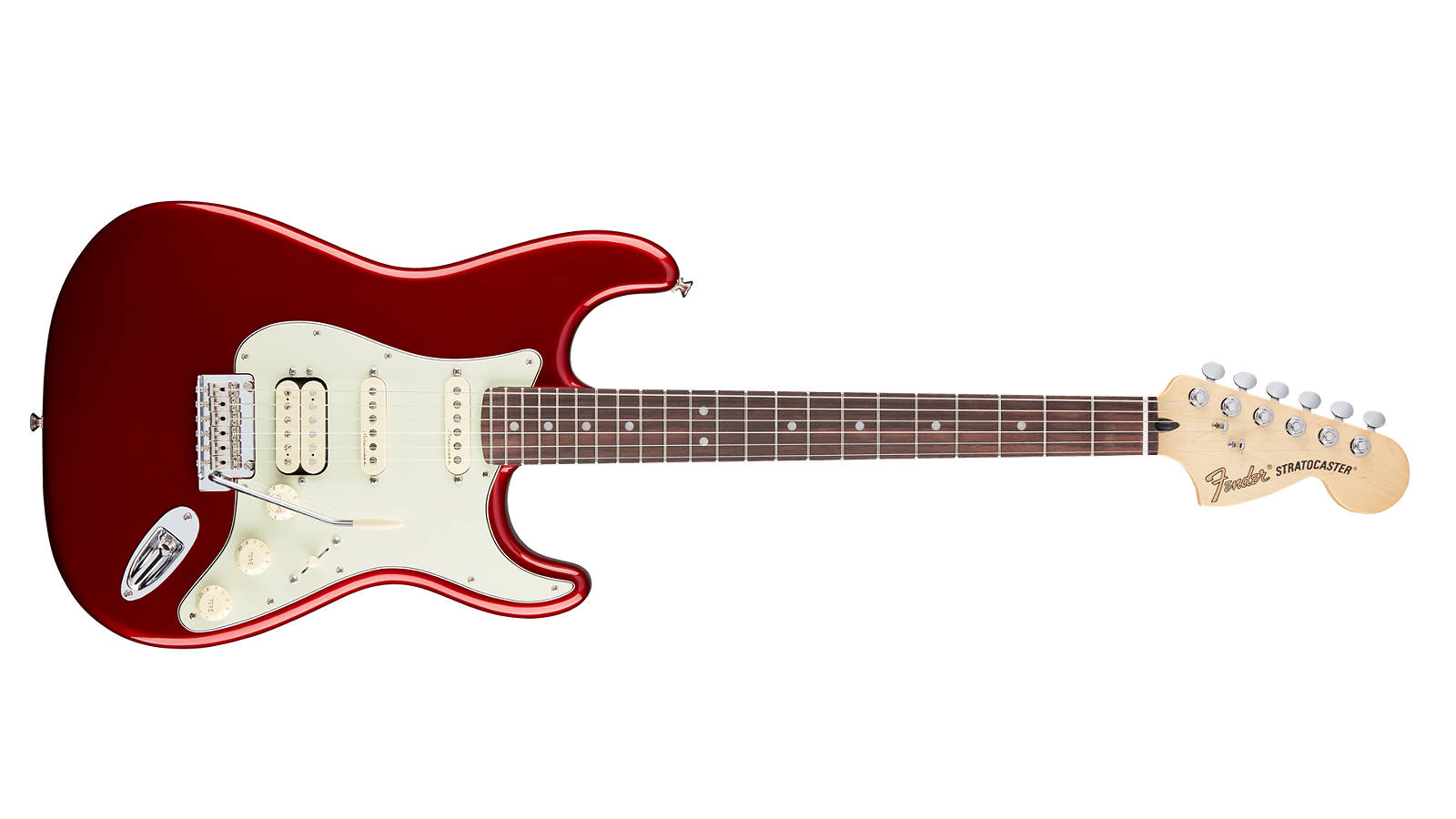 Fender Deluxe Stratocaster HSS PF Candy Apple Red