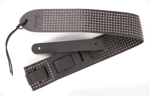 Fender Leather Small Rivets Gurt BK