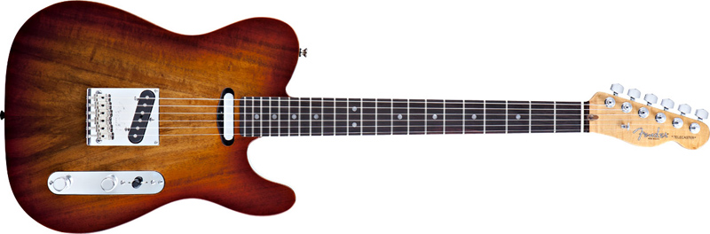 Fender Select Carved Koa Top Telecaster RW SEB
