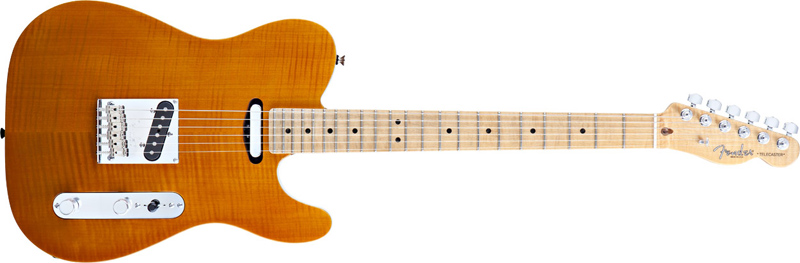 Fender Select Carved Maple Top Telecaster MN Amber
