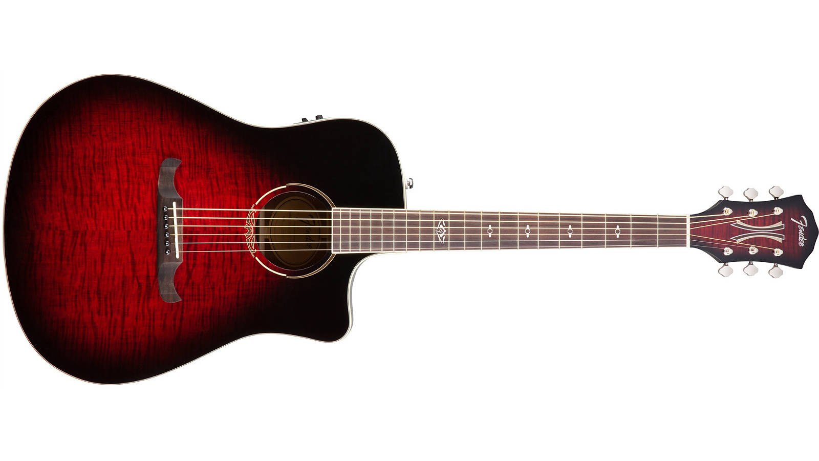 Fender T-Bucket 300CE Westerngitarre Trans Cherry Burst
