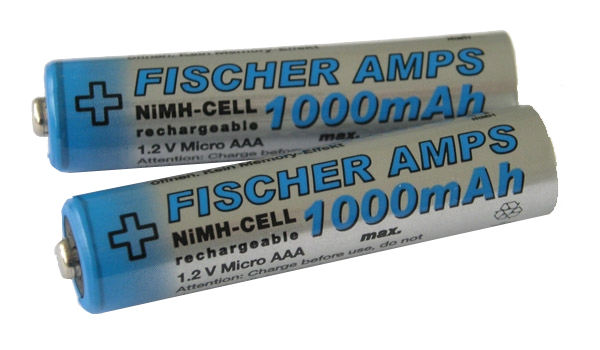Fischer Amps NiMH Mignon Micro AAA Akku 1000 mAh
