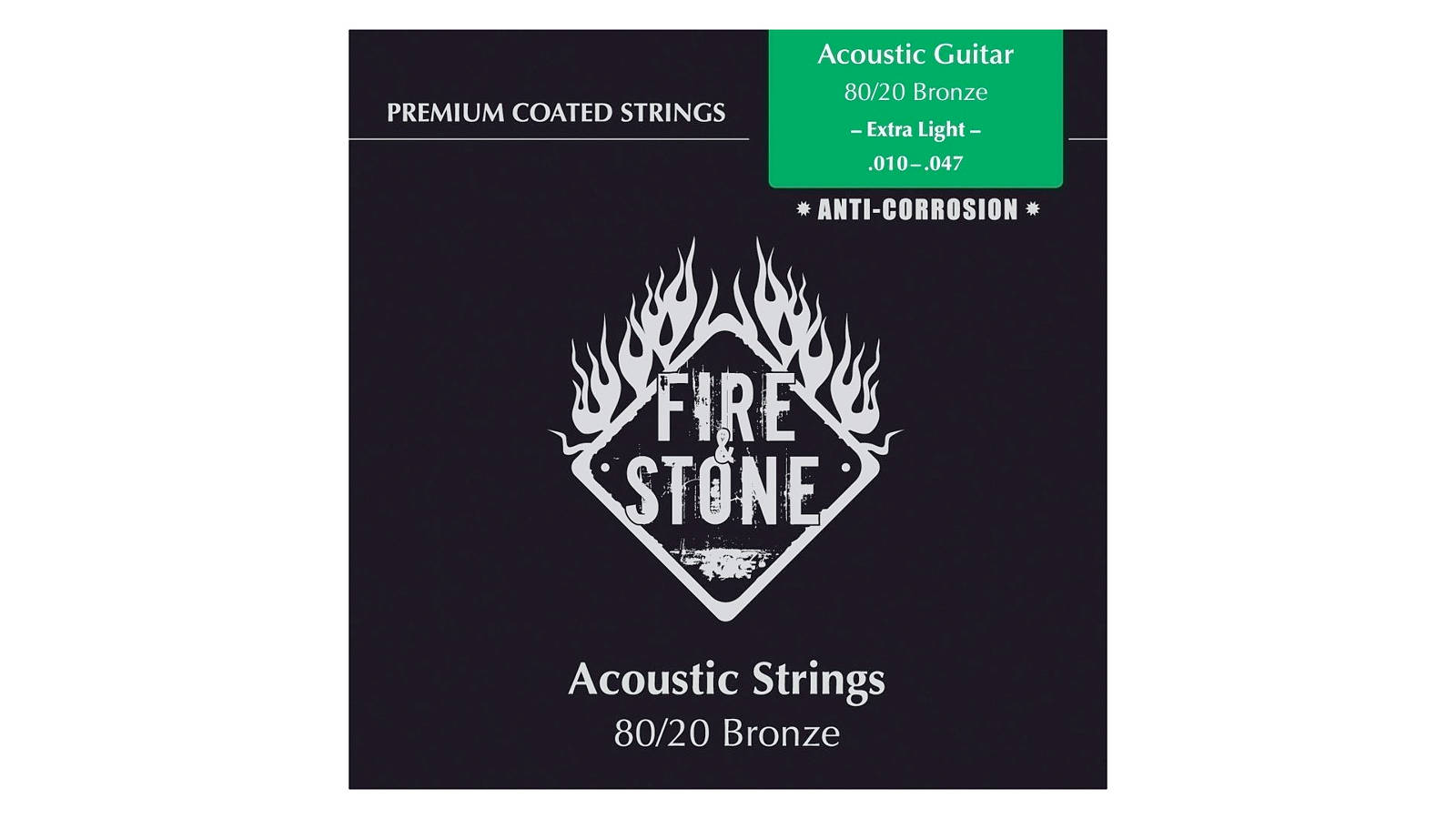Fire&Stone Westerngitarrensaiten Extra Light 010-047