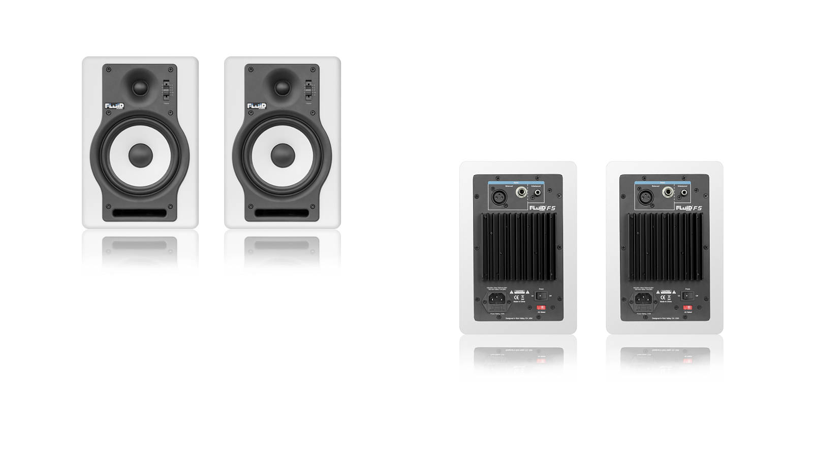 Fluid Audio F5W Studiomonitor Paar Weiß