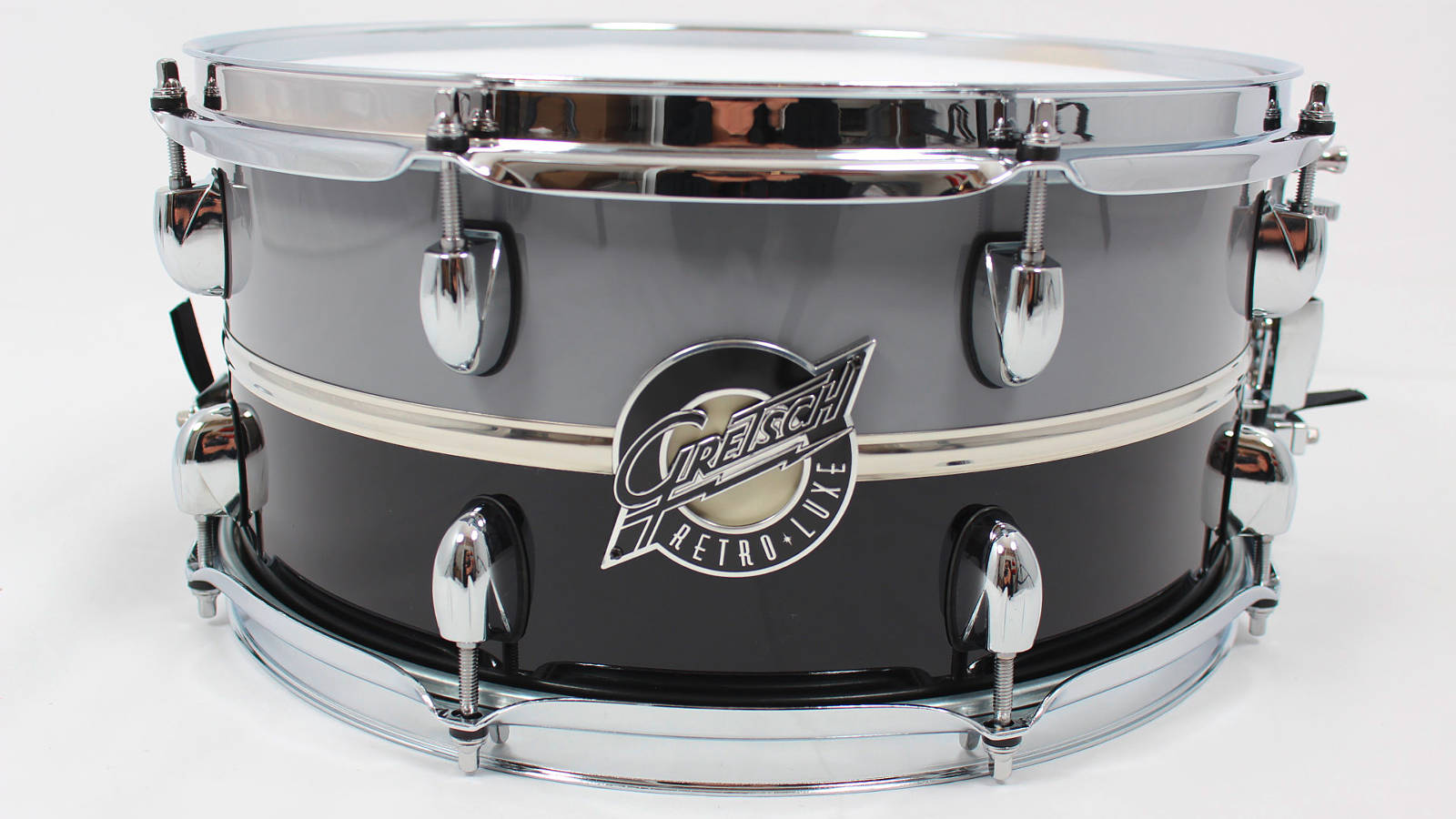 Gretsch Retro-Luxe Snare Limited Edition Schwarz/Grau 14x6,5