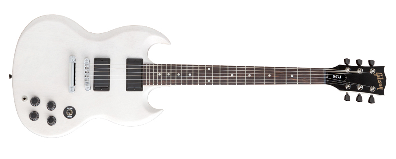 Gibson 2013 SGJ Rubbed White Satin Lefthand