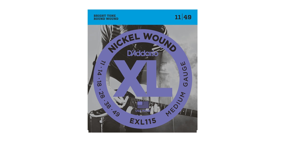 D'Addario EXL-115 Nickel Medium E-Gitarren 011-049