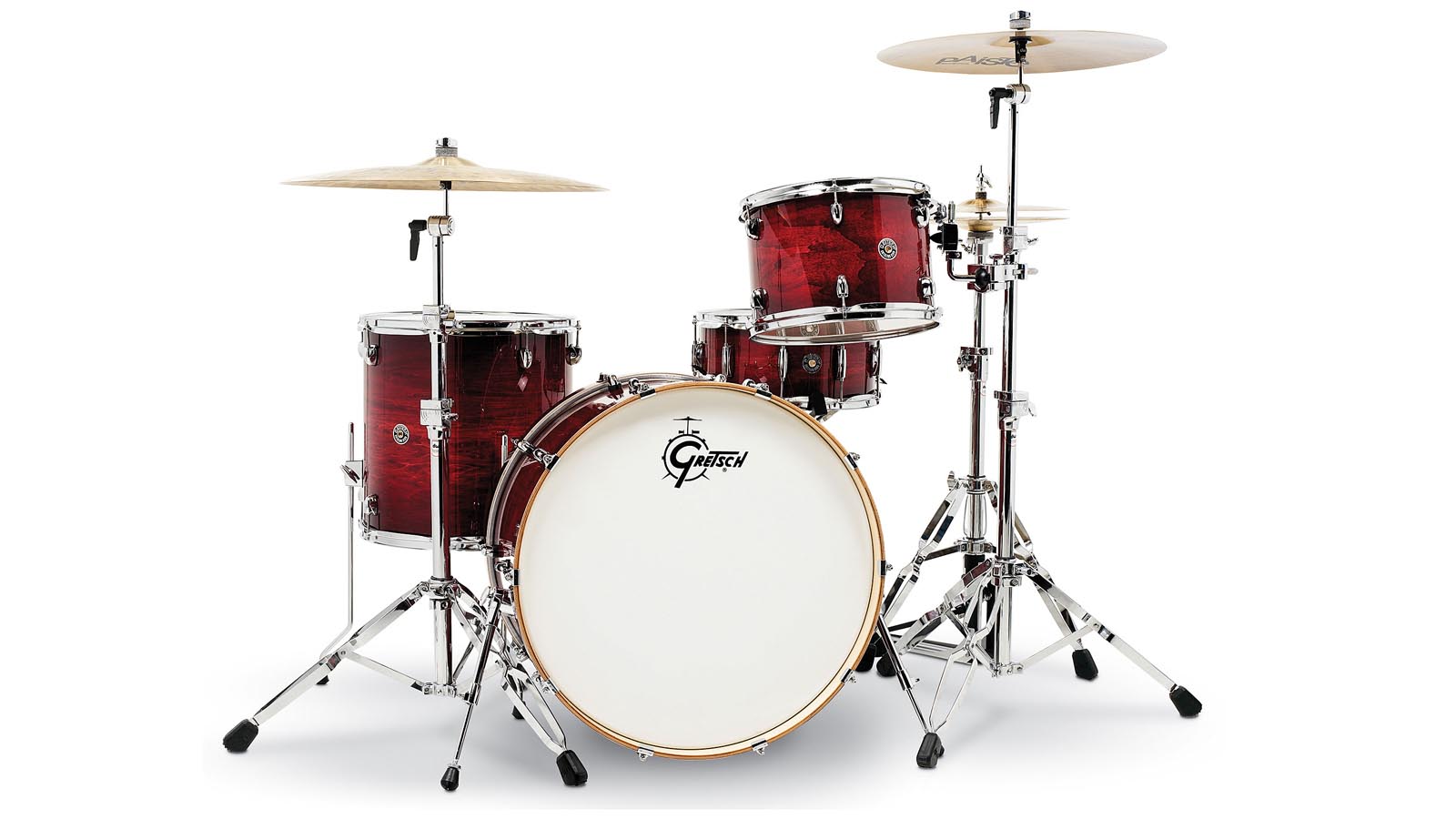 Gretsch Catalina Club Rock Drumset Gloss Crimson Burst Aussteller