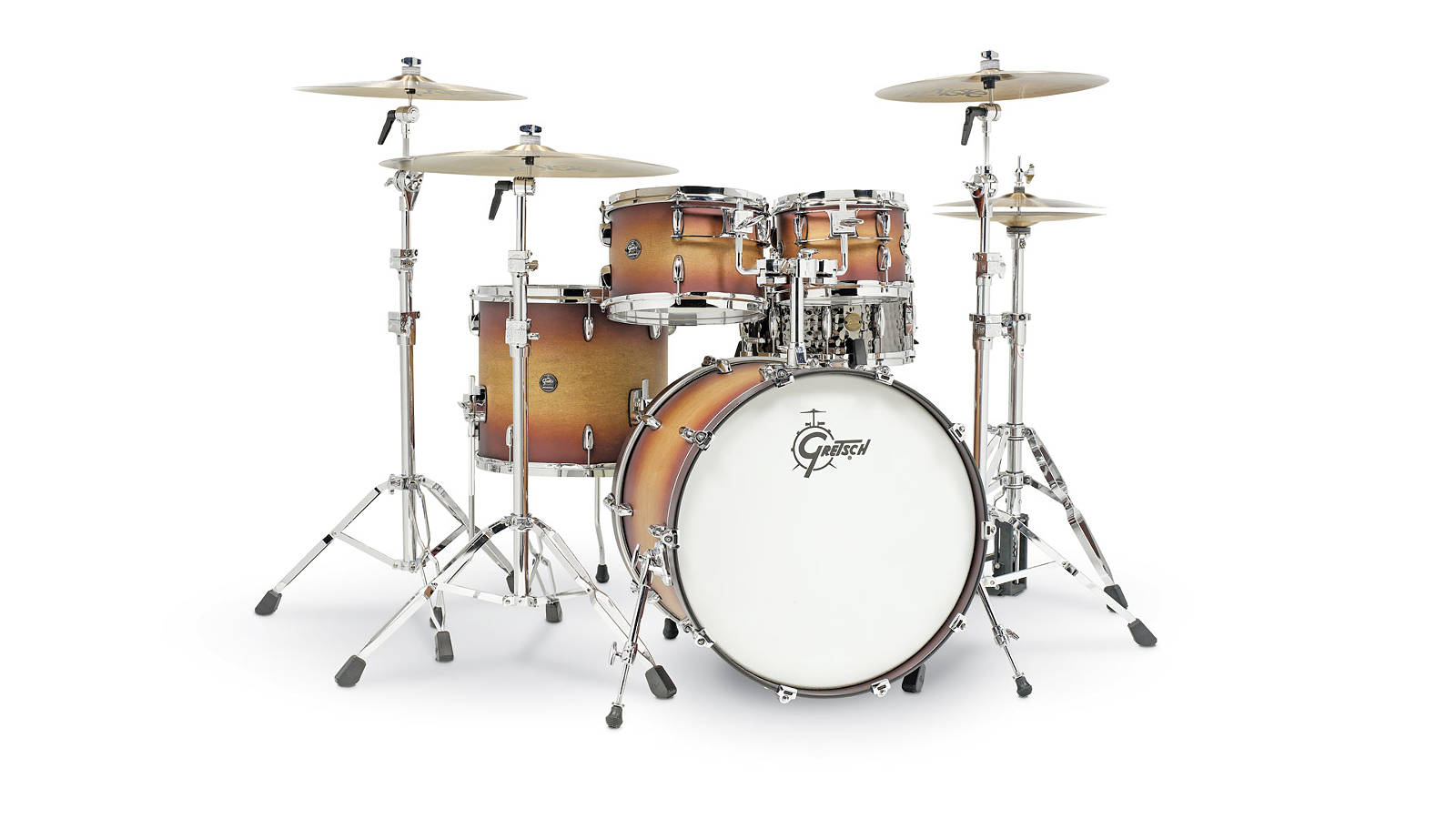 Gretsch Renown Maple Drumset Satin Tobacco Burst