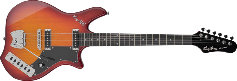 Hagstrom HSIMP08 Retroscape Impala Cherry Sunburst