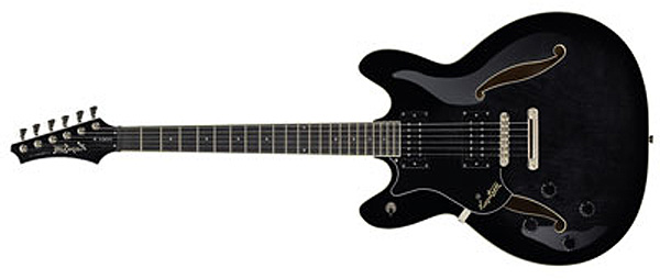 Hagstrom Viking II Lefthand in Cosmic Blackburst E-Gitarre