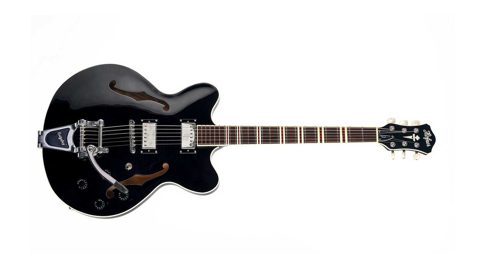 Höfner Verythin CT BK Bigsby HCT-VTH-TBK-B