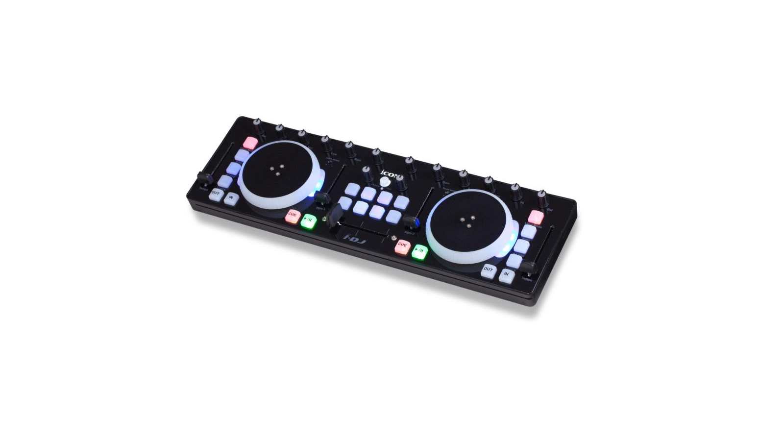 ICON i-DJ Mini USB MIDI-/DJ-Controller Black