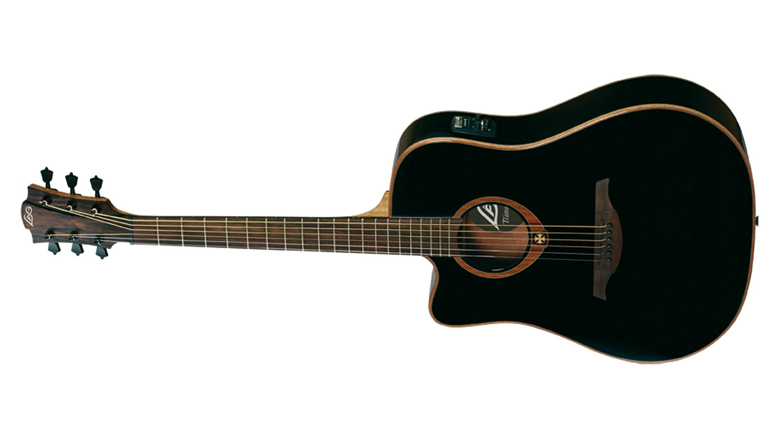 LAG Tramontane 100DCE Lefthand Westerngitarre Black