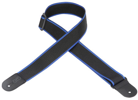 Levys M8POLY-BKB Gurt Polypropylen schwarz/blau