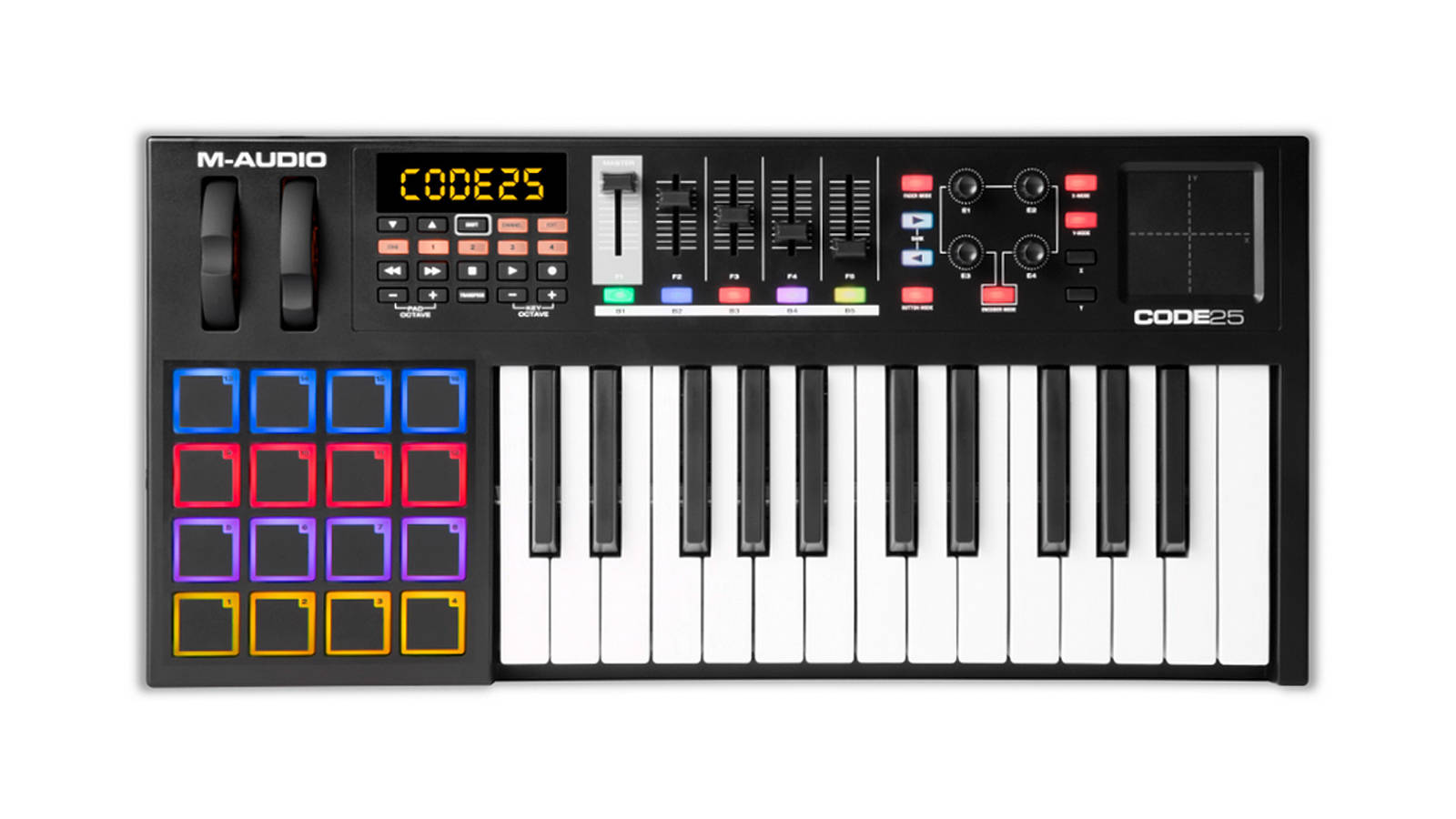 M-Audio Code 25 Black USB MIDI Controller mit X/Y Pad