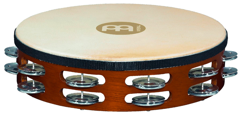 Meinl TAH2A-AB Holztambourin mit Aluminiumschellen