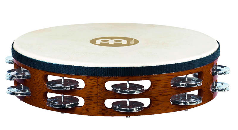 Meinl TAH2AB Holztambourin mit Stahlschellen