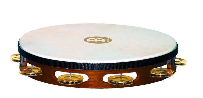 Meinl TAH1B-AB Holztambourin mit Messingschellen