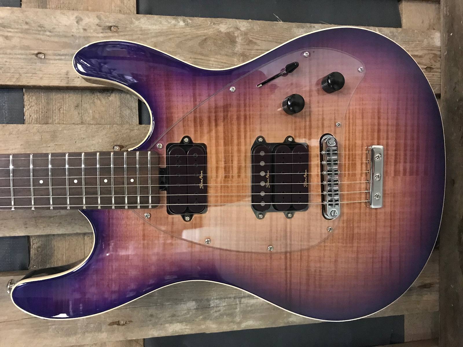 Music Man Steve Morse Y2D HSH PSF Purple Sunset Flame