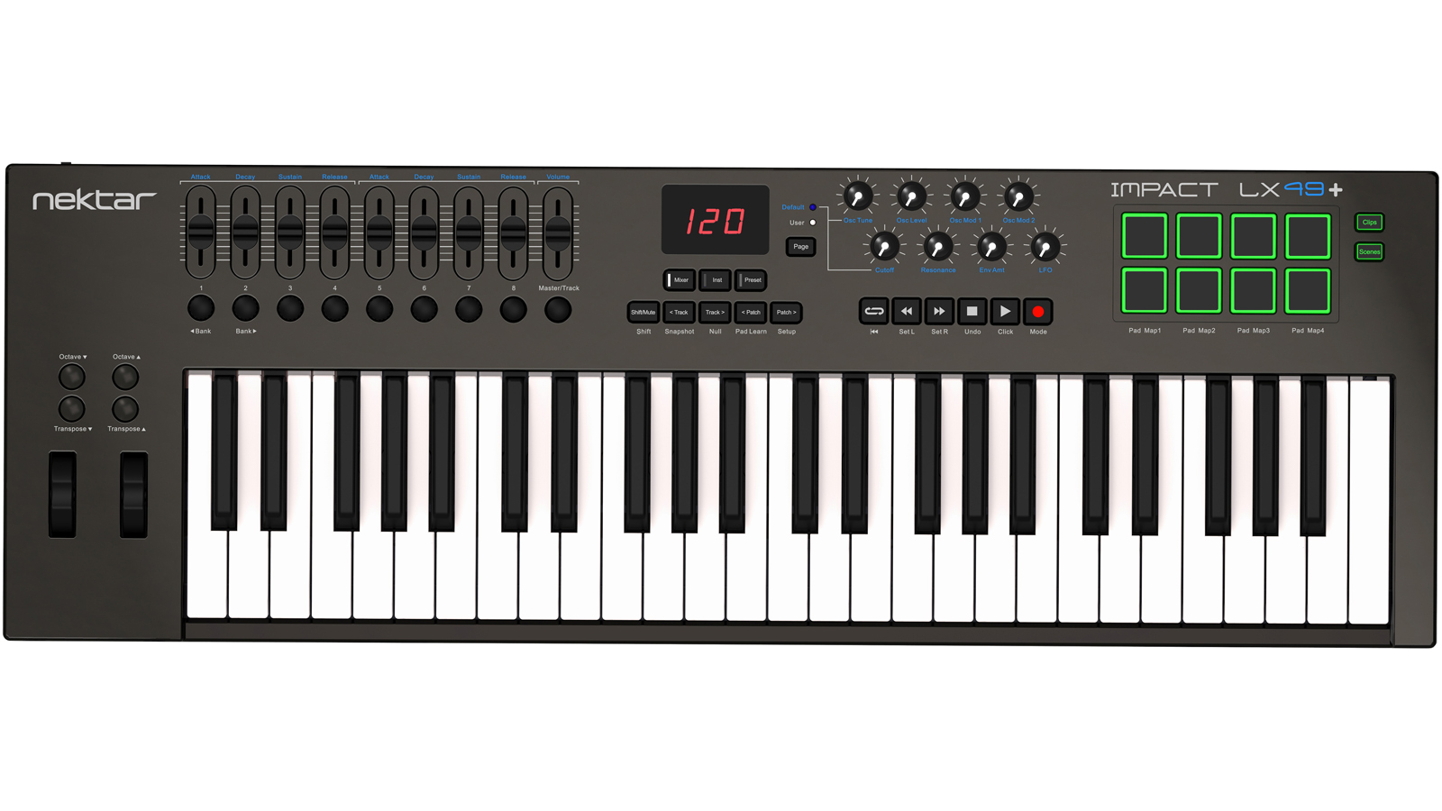 Nektar Impact LX 49+ Midi Keyboardcontroller