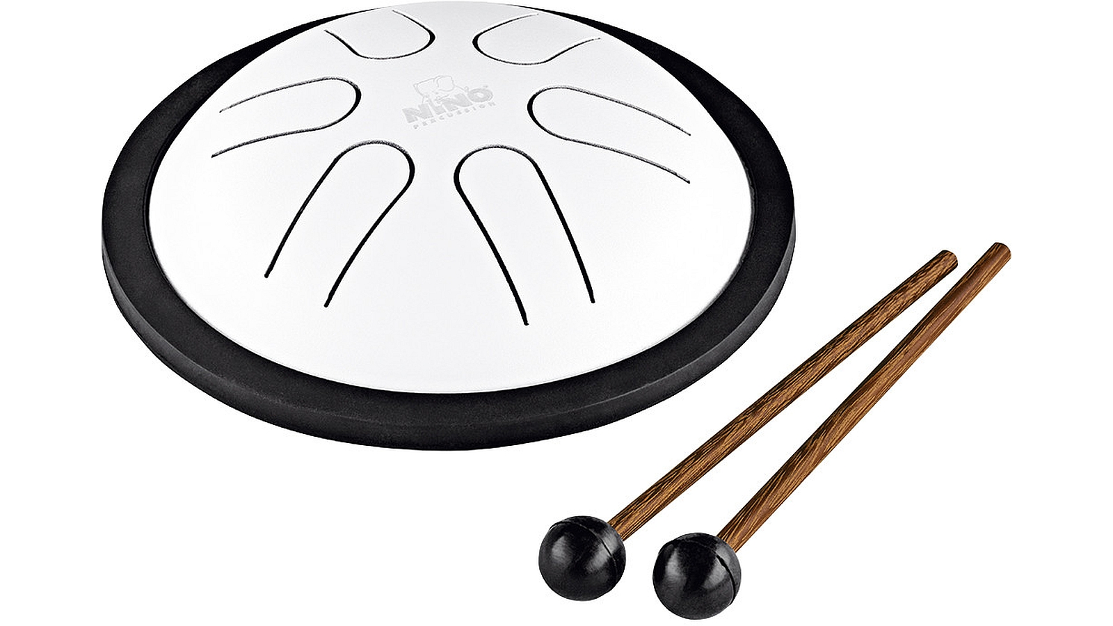 Nino Mini Steel Tongue Drum White 