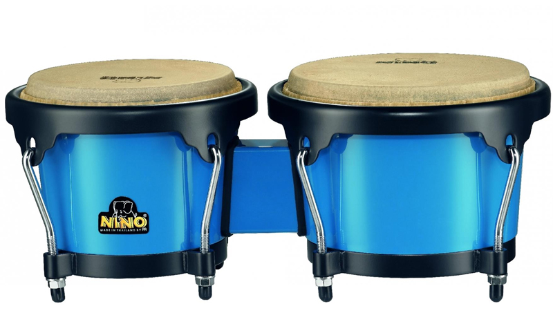 Nino NINO17B-BK ABS Bongos Plus Blau