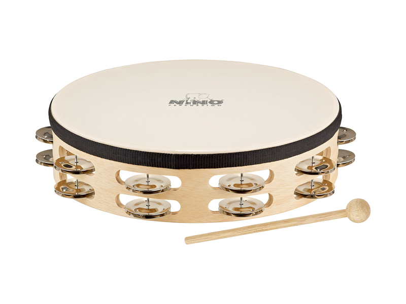 Nino NINO26 Holz Tambourine 10"