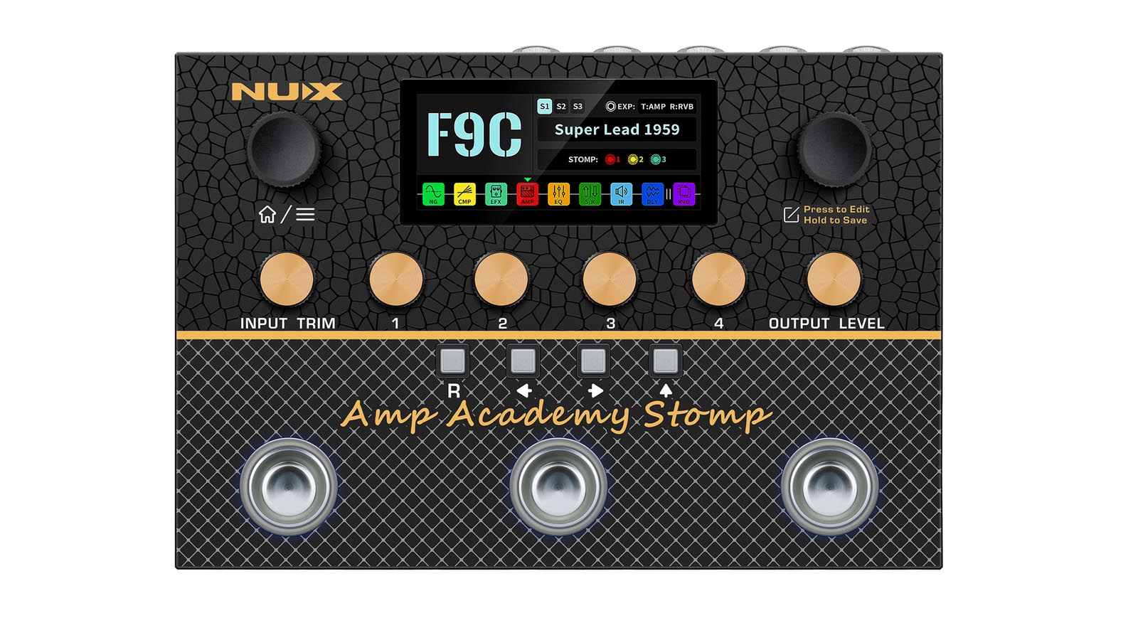 Nux Academy Stomp Stereo Amp Modeler