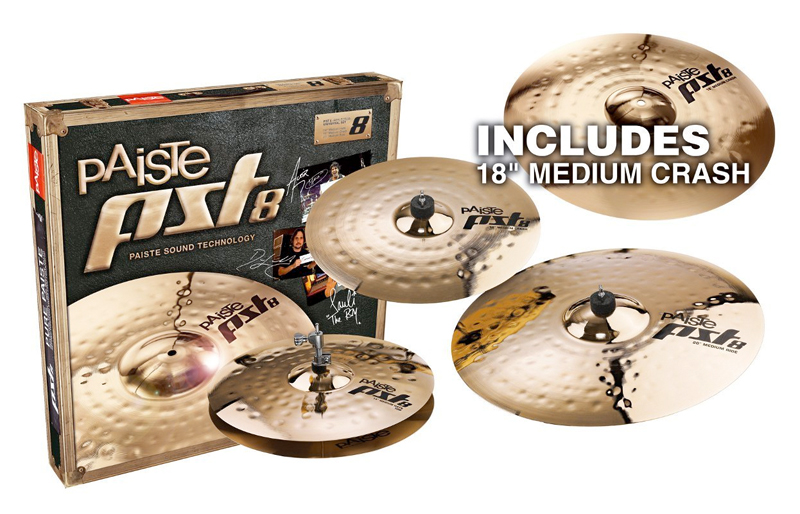 Paiste PST 8 Universal Set + 18" Crash