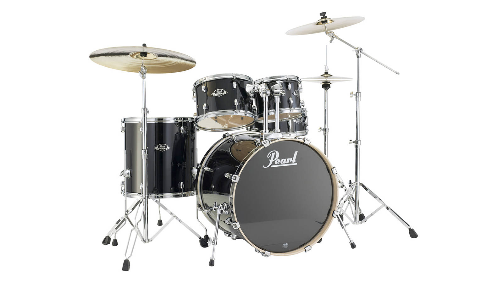 Pearl EXL725S/C248 Export Lacquer Drumset Black