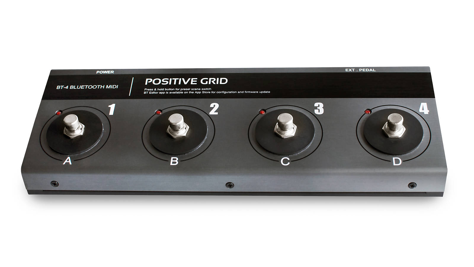 Positive Grid BT4 Bluetooth MIDI 4-fach Fußschalter