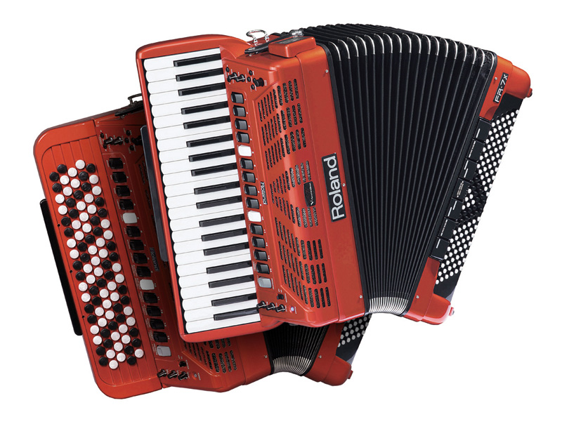 Roland FR-7xb RD V-Akkordeon rot 92/120/80