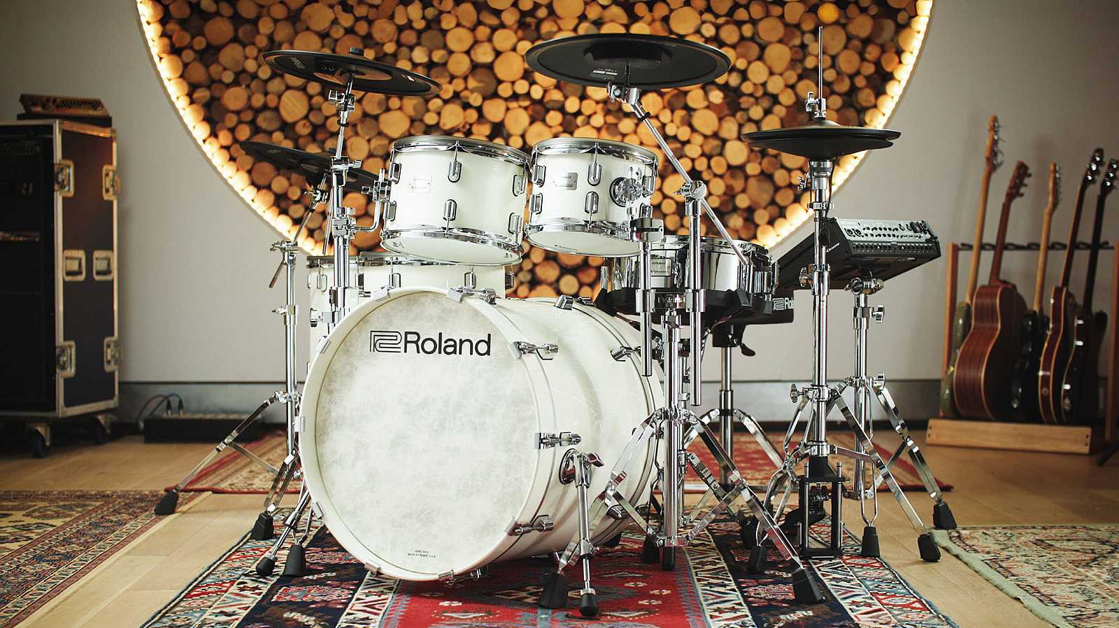 Roland VAD716-PW V-Drum Kit Pearl White
