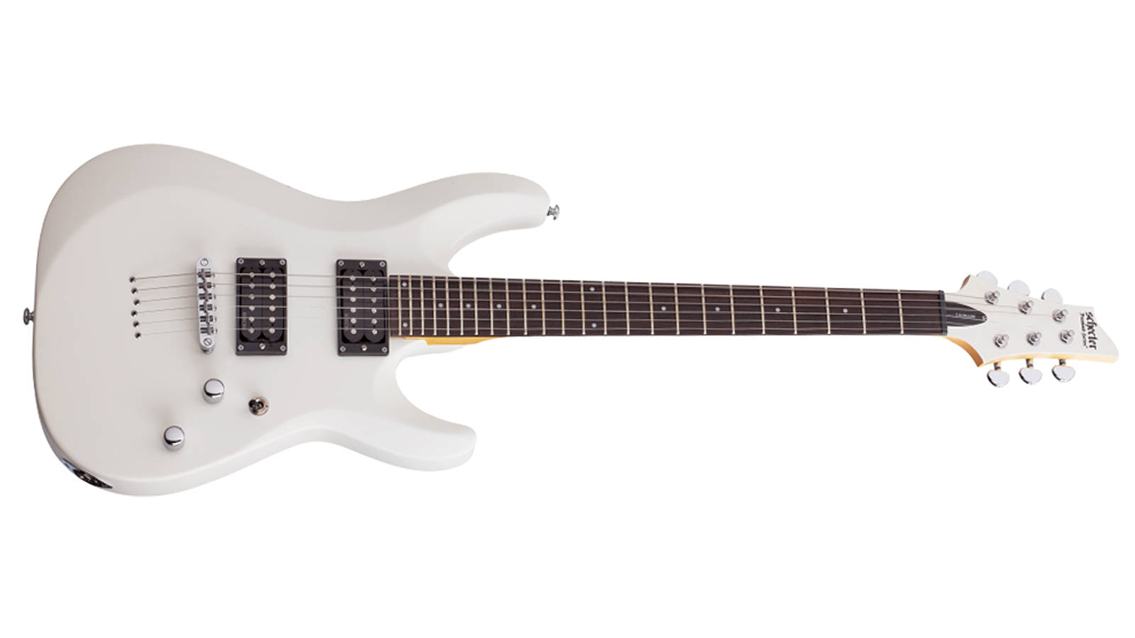 Schecter C-6 Deluxe E-Gitarre Satin White