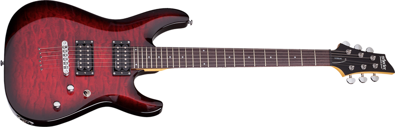 Schecter C-6 BCB Plus E-Gitarre Black Cherry Burst