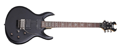Schecter Devil 6 FR E-Gitarre Satin Black