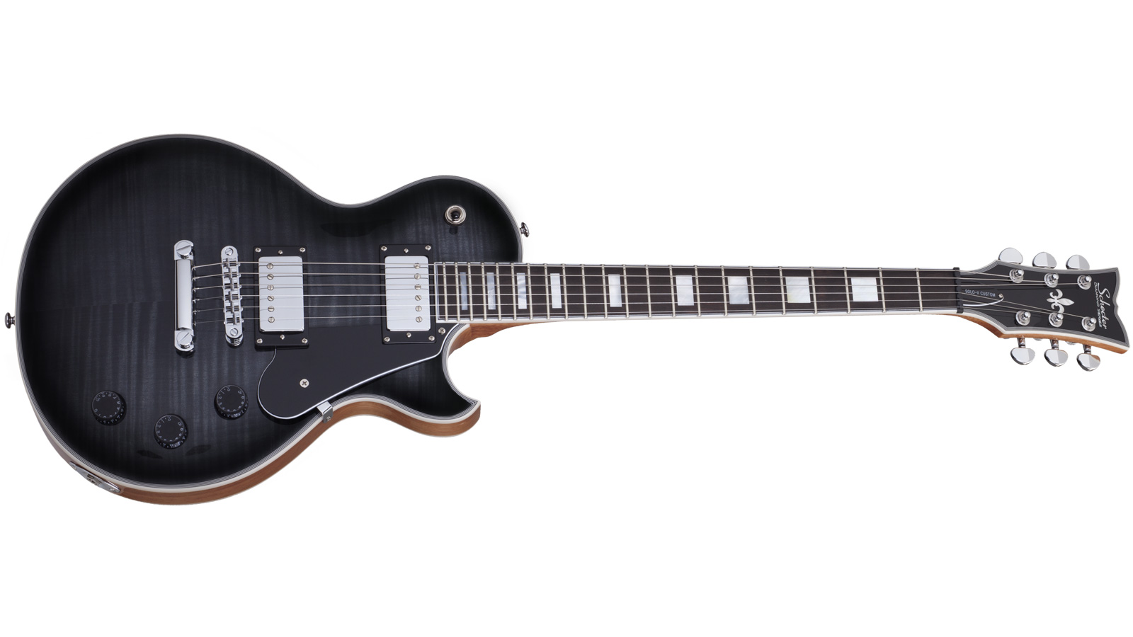Schecter Custom Solo-II E-Gitarre Trans Black Burst