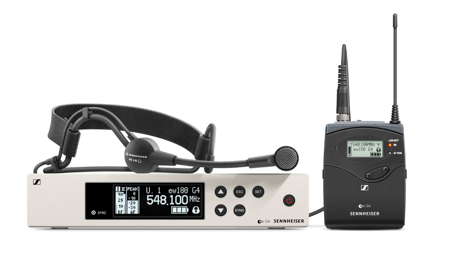 Sennheiser ew 100 G4-ME3-E Headset Funkset