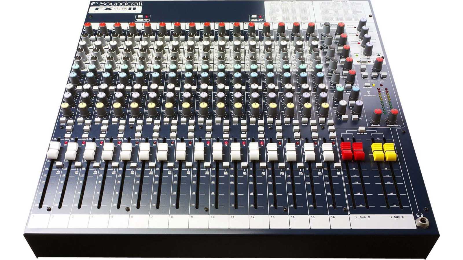 Soundcraft FX-16 II Mischpult mit Lexicon Effekt