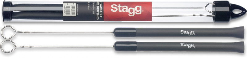 Stagg SBRU20-RM Teleskopische Jazzbesen mit Gummigriff