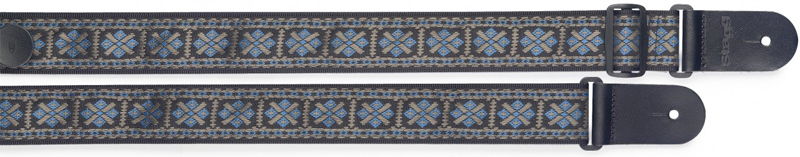 Stagg Woven Cross Blue Gitarrengurt