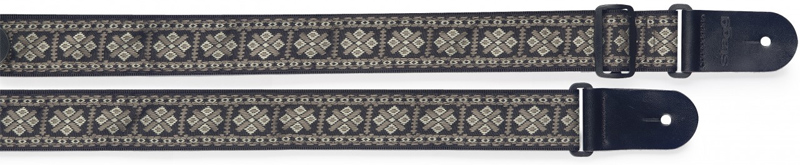 Stagg Woven Cross Grey Gitarrengurt