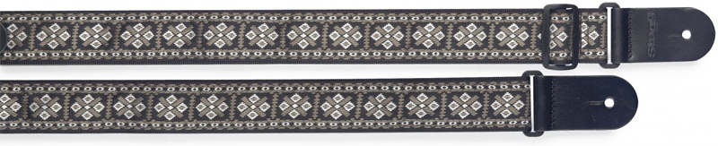 Stagg Woven Cross White Gitarrengurt