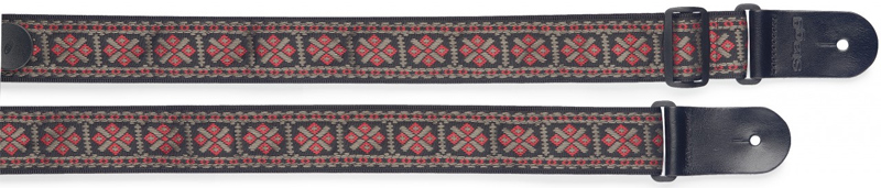 Stagg Woven Cross Red Gitarrengurt