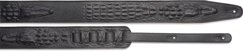 Stagg SLPL-45 BLK geflochtener Leder Gurt